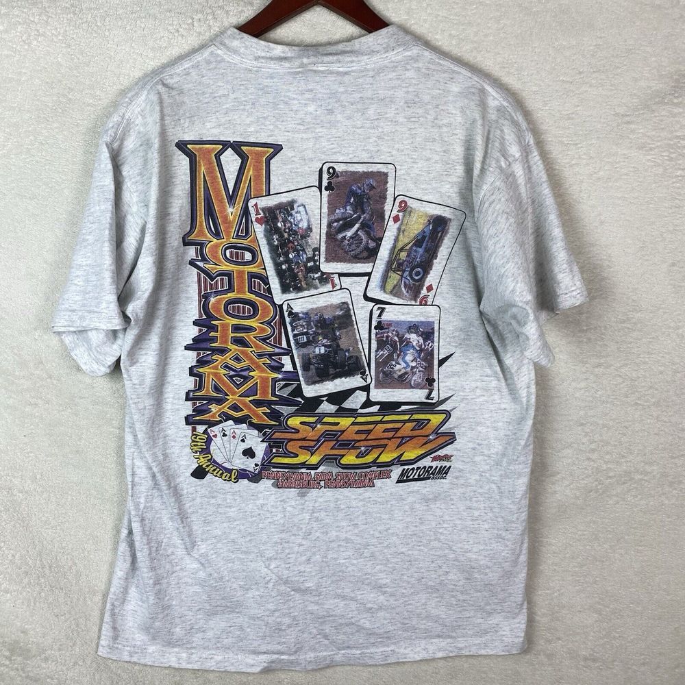 Vintage Tutlex '97 Motorama‎ Speed Show T-Shirt Graphic Tee Size XL Preshrunk